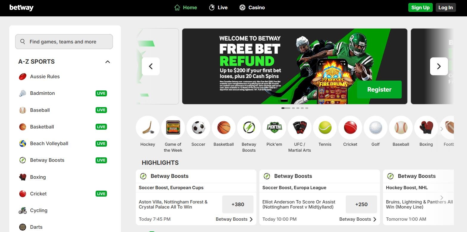 betway canada